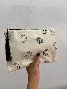 necessaire Sol e Lua - Bege - Visão 3