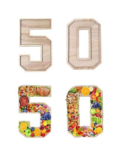 1Pc Wooden Birthday Digital Shaped Serving Tray Including Number 0-9,Class Of 2026 Wooden Pallet,Small Snack Tray,Jewelry Storage Tray,Fruit Tray,Congrats Grad Party Decor,Anniversary Decorations,18th/21th/30th/40th/50th/60th/70th Birthday Party Supplies,Candy Dessert Wooden Tray,2026 New Year Decor,New Year's Eve Party Supplies