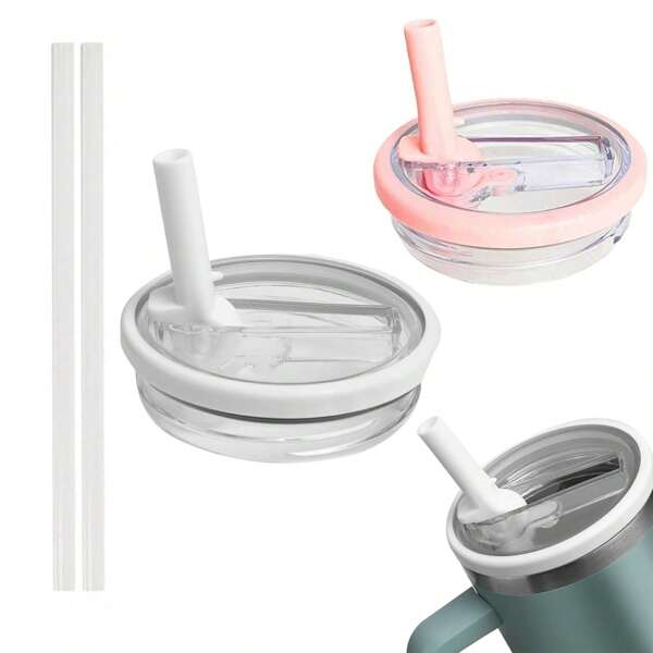 2PCS/1pc 40 Oz Tumbler Flip Straw Lid Compatible With Stanley Cup 40oz Tumbler Tumbler Cover Compatible With Stanley Cup, Back To School Supplies