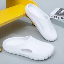 Women's Summer Slippers, Waterproof Garden Shoes For Outdoors, Non-Slip Beach Sandals, Comfortable Flat EVA Slippers For Home, New For 2025