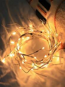 1 Illuminated Flower Wreath With White Birch Branches, Illuminated Flower Wreath With 48 LED Lights, Used For Christmas Decoration Indoors, Illuminated White Birch Flower Wreath, Used For Holiday Party Decoration, Fireplace Mantel, And Tabletop Center