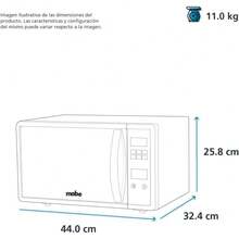 Horno de microondas 0.7 pies cúbicos (20 L) 120 V Silver  - HMM70SEJ - Tipo de Enchufe A USA (110-127V) - Ver 4