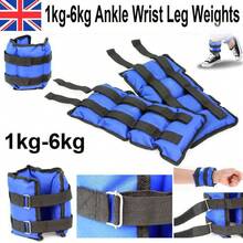 Ankle Wrist Leg Weights Straps Running Exercise Fitness Gym Strength Training - Blue - View 1