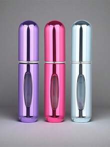 5 件/4 件/3 件/2 件/1 件 5ml 可再填充香水瓶、便携式可再填充香水雾化器瓶、可再填充香水旅行喷雾瓶、迷你便携式空液体容器、旅行必需品、海滩旅行收纳袋、适用于香水、女士香水，适合度假、露营、度假、返校