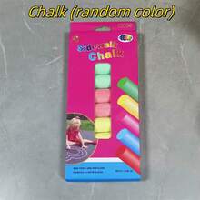 Large Chalk Set Park Tree Reflection Painting Graffiti Street Art Chalk, 7 Vibrant Colors For Colorful Painting Fun On Asphalt, Roads And Sidewalks[Random Packaging], Back To School - Multicolor - View 17