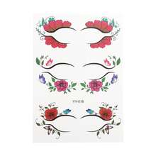 Realistic Eyelash Temporary Tattoo For Adult 10 Pcs - Style 2 - View 3