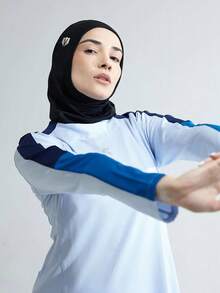 1件装女士透气运动头巾，适合瑜伽/跑步/徒步/网球等运动，也适合搭配穆斯林头巾。