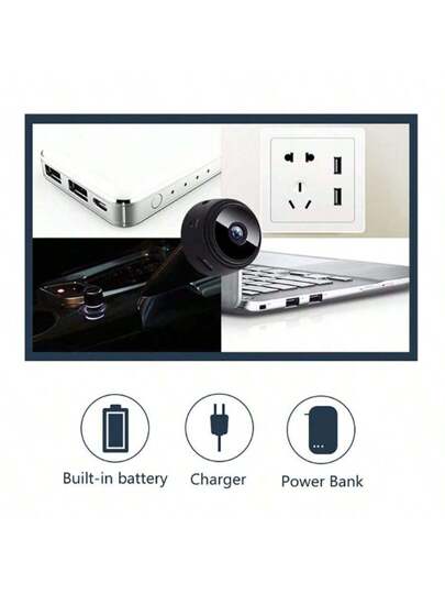 1pc/ Mini Wireless WiFi Home Security Camera, HD Video Monitoring, Remote Access Via Smartphone, view 6