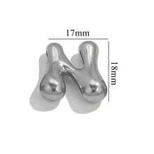 1pc Casual 304 Stainless Steel 18k Gold-Plated A-Z 26 Perforated Bubble Letter Pendant DIY Jewelry Pendant Accessories Suitable For Women's Daily Life Wear - Pendant - View 33