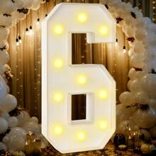 3ft Marquee Numbers, Light Up Numbers, Mosaic Numbers For Balloons, Number 1 Balloon Frame, Marquee Light Up Letters,0123456789st Birthday Decorations, First Party Anniversary Decorations