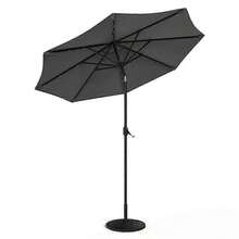 3M Garden LED Parasol Umbrella With 14KG Round Base - 1 - View 3
