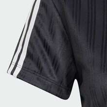 Adidas Originals 2025 女式V领Polo T恤针织短裤 TJD2606 - 黑色 - 查看 4