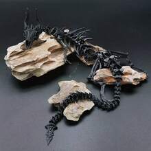 1pc 3D Printed Skeleton Dragon - Skeletal Jointed Action Figure - Gift, Tea Ceremony Fish Tank Ornament, Desk Decor, Gift - Multicolor - View 7