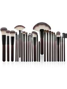 RANCAI 全新26件套酒红色化妆刷套装，带收纳袋 - 眼影刷、粉底刷，全套专业化妆工具，化妆刷套装，化妆刷套装，化妆刷套装，全套化妆刷，化妆刷套装，全套化妆工具，化妆刷套装，化妆刷套装，化妆礼盒套装