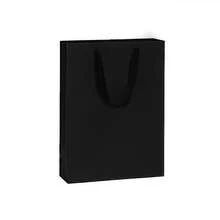 4pcs Black Gift Bags, Party Gift Packaging Bags, Holiday Gift Bags