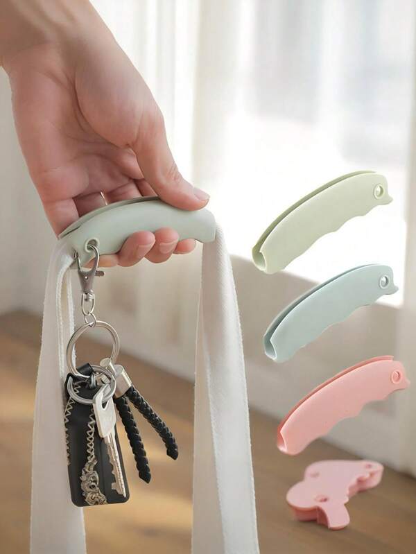 Ergonomic Plastic Bag Handle - Reusable Shopping Bag Hook For Heavy Shopping Bags, Backpacks And Luggage - Comfortable Non-Slip Handle, Portable Home Lifting Aid For Market Trips, Travel And Daily Use