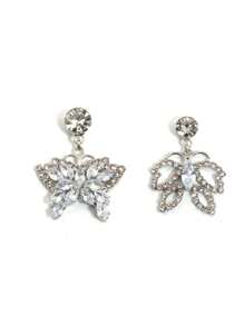2pcs Of Non Piercing Fashionable Navel Nails, Painless Navel Rings, Cubic Zirconia Inlaid Butterfly Women's Summer Belly Dance, Beach Party, Bar Navel Nails, Navel Rings