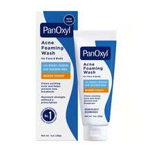 "PanOxyl  Acne Foam Wash (1oz)| 10% Medical-Grade Benzoyl Peroxide| 100% Tube| 1 Bottle = 30 Cotton Pads Saved| Fragrance/Dye Free"