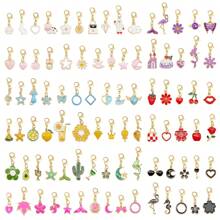 10Pcs Cute Enamel Charms Set - Multicolor Pendants With Lobster Clasp,Bag & Shoe Charm,Jewelry Supplies For DIY Bracelet Keychain