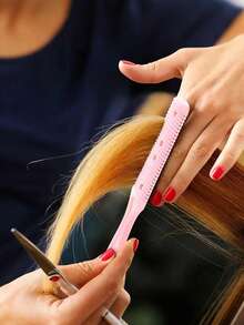 6 种颜色可选理发梳、塑形剃须刀（带梳子）、发梳、发刷/发梳（适合所有发质）、空气剪发梳套装（带剃须刀）、双刃剃须刀打薄梳（适合细发）、返校、旅行度假必需品、女士发饰