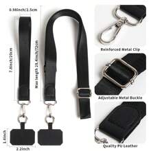 2pcs New Oblique Shoulder And Wrist Phone Bag Strap, Suitable For Daily, Outdoor, Travel Use To Carry Phone