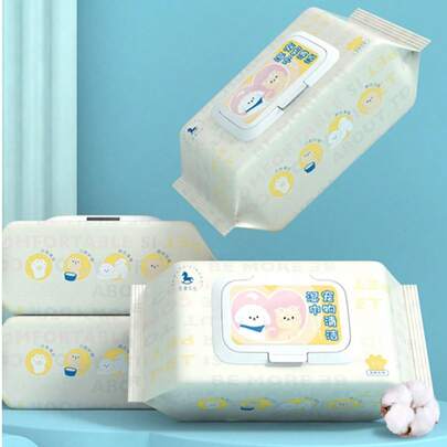 PETSIN 宠物湿巾，80片装，专为猫狗设计，可擦去泪水，无需清洗即可清洁身体部位，除臭，清洁湿巾