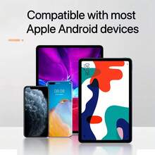 Three-In-One D Surface Magnetic Capacitive Pen, Battery-Free Passive Capacitive Pen, Suitable For Android Universal IPad Capacitive Touch Pen, Texture Is Upgraded, Aluminum Alloy Pen Barrel, Anti-Slip, Anti-Miscontact, More Anti-Shake, - White - View 3