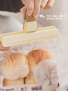 4 piezas (2 grandes + 2 pequeñas) Clips para sellar alimentos, clips selladores de bolsas de cocina con forma de T para patatas fritas, aperitivos, ingredientes, pinzas herméticas para bolsas de plástico, a prueba de fugas, a prueba de humedad
