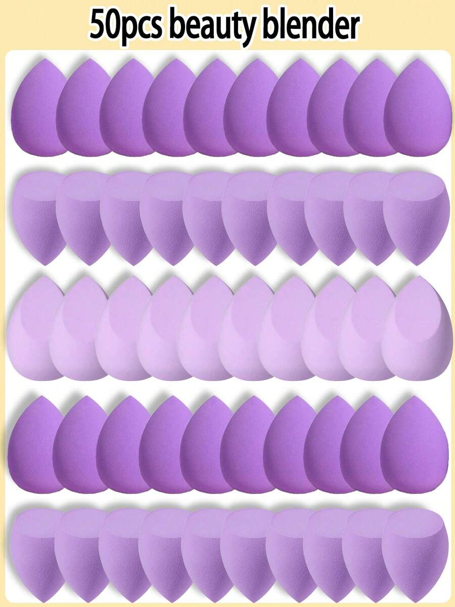 Bộ 50 miếng mút trang điểm, mút trang điểm nhiều màu, mút tán kem nền, mút tán kem nền, mút trang điểm ướt và khô, kem và phấn cho lớp nền hoàn hảo, không chứa latex, kem nền cho lớp nền hoàn hảo, kem nền dạng lỏng, kem và phấn, bông trang điểm hai công dụng không chứa latex cho mọi loại da, trang điểm, giá rẻ, trang trí phòng, bàn trang điểm, du lịch, phòng ngủ, phụ kiện trang điểm, bông phấn, bông tán kem nền, bông phấn trang điểm - Nhiều màu - Xem 1