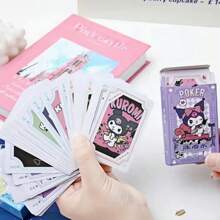 Sanrio 54pcs Sanrio Hello KT, Kuromi, Cinnamoroll, My Melody Playing Cards, Rich Patterns, Various Styles To Choose From, Sanrio Cards Are Fun And Easy Entertainment Cards, With Boxes, Perfect For Party Games, Attractive Sanrio Lovers Gifts