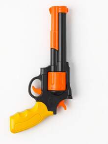 Set de Pistola de Juguete con Balas, Esposas, Bolitas y Mira – Estilo Policía Infantil - negro y amarillo - Ver 2