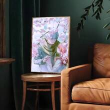 1 件复古《爱的象征》动漫帆布艺术印刷品，现代风格，适合家庭办公室装饰，非常适合客厅、卧室、厨房等装饰礼物（可选画框） - 彩色 - 查看 56