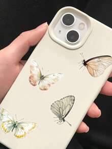 SCXXBSW 50 miếng dán trang trí hình bướm hoạt hình Graffiti trong suốt trang trí sổ tay cốc nước sổ tay hành lý miếng dán chống thấm nước - Nhiều màu - Xem 10