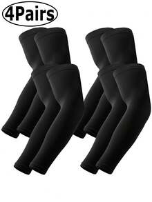 4双/1双 防紫外线降温臂套 压缩防晒袖套 男女青少年适用 可遮盖纹身 UPF 50 - B - 查看 14