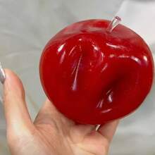 Nuevos juguetes antiestrés Squish de manzana roja brillante y manzana verde, juguetes de presión con rebote lento, decoración del hogar