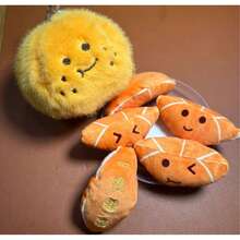 1 件毛绒橙子/榴莲可拆卸果皮挤压娃娃钥匙扣 - 生日/节日/返校/毕业礼物 - 儿童娃娃 - 彩色 - 查看 8