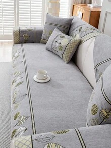 1pc Versatile Sofa Seat Cover, Modern Simple Non-Slip Sofa Cushion Cover, Dust-Proof And Washable, Light Grey Fresh And Fashionable, Soft And Fade-Resistant, Pet Friendly Protective Slipcover, Suitable For Bedroom, Office, Living Room, L-Shaped Sofa, And 1/2/3/4-Seat Sofa - Light Grey - View 4