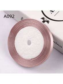 25 Yards/Roll 1cm Width Silk Ribbon For Bows Braids Gift Wrapping Cake Decoration, Back To School Valentine Day