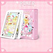 Sanrio 54pcs Sanrio Hello KT, Kuromi, Cinnamoroll, My Melody Playing Cards, Rich Patterns, Various Styles To Choose From, Sanrio Cards Are Fun And Easy Entertainment Cards, With Boxes, Perfect For Party Games, Attractive Sanrio Lovers Gifts