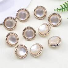 10pcs Bead Decor Button - Beige - View 14