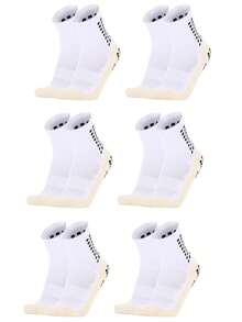 6 Pairs Thick Sole Mid-Calf Sports Socks - Mesh Breathable, Dotted Anti-Slip Design, Suitable For Outdoor Sports, Football Training, Workout, Running - Multicolor - View 10