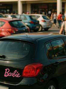 Barbie 3PCS Official Retro Logo Vinyl Decal Sticker - Waterproof & UV Resistant Car Decal - Aesthetic Accessory For Laptop, Tumbler, Phone Case - Easy Apply & Remove, No Residue - Personalize Your World With Iconic Barbiecore Fashion - Perfect Birthday Gift For & Women, Holiday Stocking Stuffer.