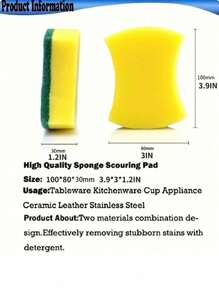 10pcs Kitchen Cleaning Sponges, Non-Scratch For Dish,Scrub Sponges,Kitchen,Bathroom,Home,Household Suppliers/Kitchen Accessories/Kitchen/Bathroom/Kitchen Decor