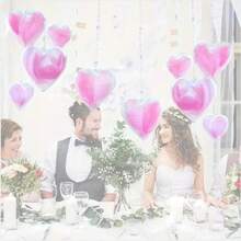 10pcs Transparent Acrylic Candy Boxes, Fillable Clear Heart-Shaped Ornaments Balls,Suitable For Christmas Tree Decoration, Wedding Party Home Hanging Decoration , Valentine's Day DIY Plastic Gifts Boxes Baubles