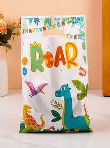 50pcs Dinosaur Theme Gift Bags Favors Packaging Tote Bags For Party, Gift Wrapping