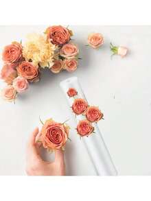 2/4块优质白色花泥砖，20英寸 x 1.6英寸 - DIY婚礼插花底座，实心圆柱形花泥，适用于活动和派对装饰 - 白色 - 查看 10