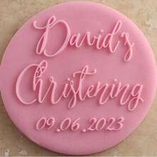 Customized Text Cake Decorations, DIY Cutting Molds, Frosting Cake Templates, Wedding Clay Fondant Embossing Tools, Name Cake Molds, Handmade Cookie Embossing Stamps - Black - View 45