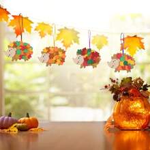 paquete de 5/8 Manualidades de Erizo Hazlo tú mismo Pegatinas de Espuma de Erizo Actividades de Arte y Manualidades de Otoño para Suministros de Fiesta, Regalos de Cumpleaños, Decoración de Otoño y Acción de Gracias