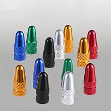2pcs Aluminum Alloy Bicycle Tire Prest Valve Cap MTB Road Bike Covered Protector Road MTB Tyre Dustproof Bike Presta Valve - Multicolor - View 3