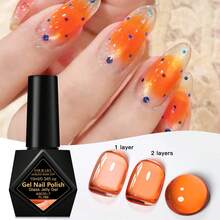 FOUR LILY 10ml Glass Jelly Gel Polish Long Lasting Colorful Spring Summer Ice Transparent Soak Off Varnish Nail Design Nails - Multicolor - View 18